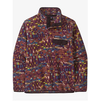 Women's Lightweight Synchilla® Snap-T® Pullover (Fitz Roy Patchwork: Night Plum)