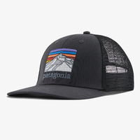 Line Logo Ridge LoPro Trucker Hat - Ink Black