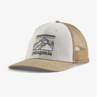 Line Logo Ridge LoPro Trucker Hat - White w/Oar Tan