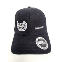 BJR Blackheath 6 Panel Cap - Black