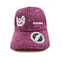 BJR Blackheath 6 Panel Cap - Active Pink Melange