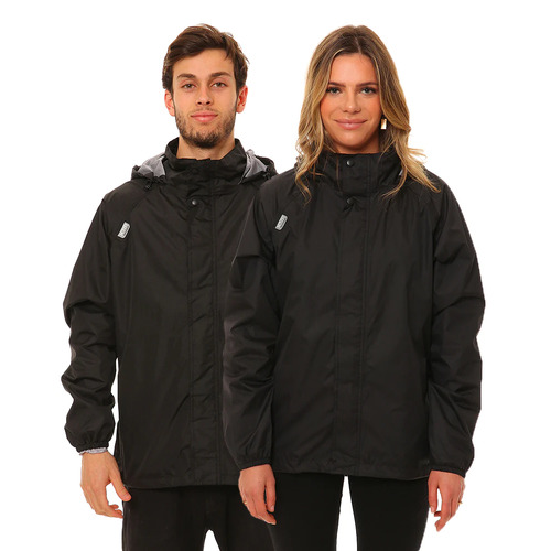 STASH II RAIN JACKET BLK XL