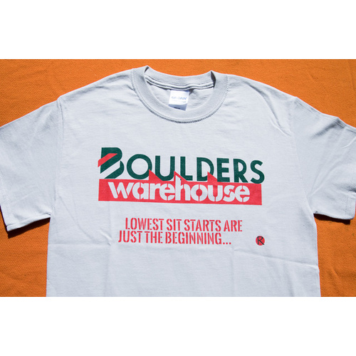 Boulderers Warehouse Tee [Colour: Grey] [Size: L]